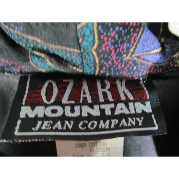 NWT Vintage Ozark Mountain Jean Co Boho Floral Womens MED Shirt Made In USA - Picture 6 of 16